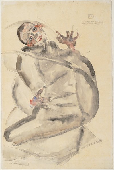 I Will Gladly Endure for Art and My Beloved by Egon Schiele